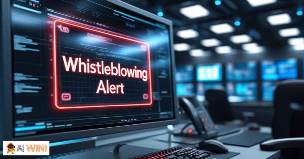 AI whistleblowing, digital alert, technology ethics, misconduct detection, advanced security